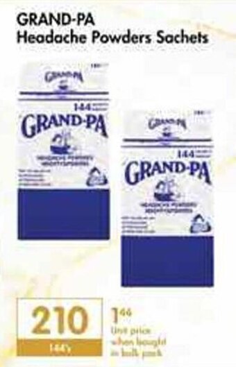 Makro Grand-Pa Headache Powders Sachets offer