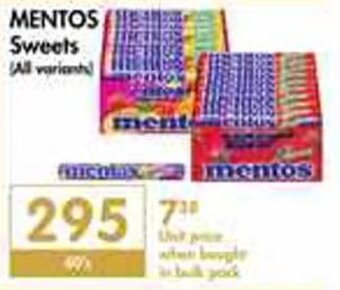 Makro Mentos Sweets all variants offer