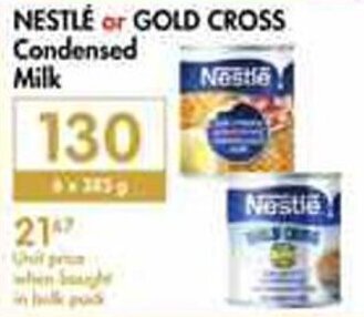 Makro Nestlé or Gold Cross Condensed Milk offer