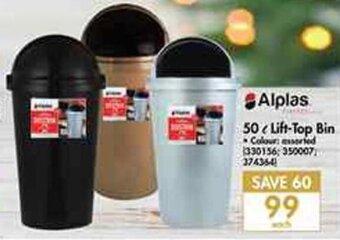 Alplas 50L Lift-Top Bin