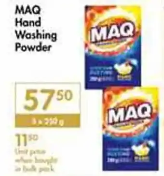 Makro MAQ Hand Washing Powder offer