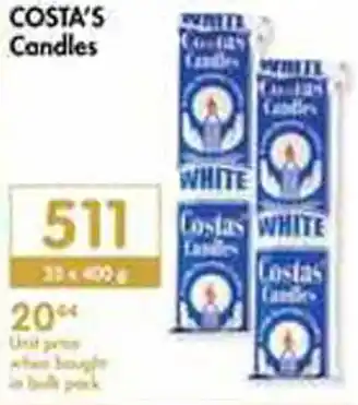 Costa's Candles