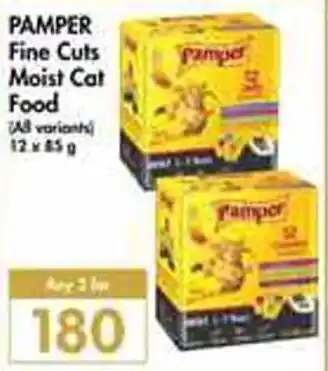 Makro Pamper Fine cuts Moist Cat Food all variants 12 x 65g offer