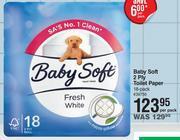 Dis-Chem Baby soft 2 ply toilet paper 18 pack- per pack offer