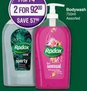 Dis-Chem Radox bodywash assorted-for 1 x 750ml offer