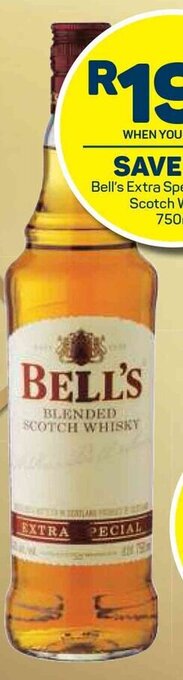 Pick n Pay Bell's Extra Special Blended Scotch Whisky 750ml offer