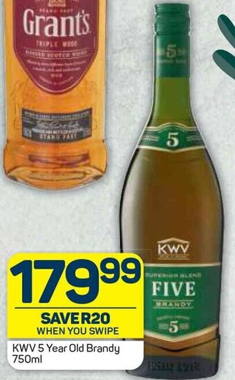 Pick n Pay KWV 5 Year Old Brandy 750ml offer
