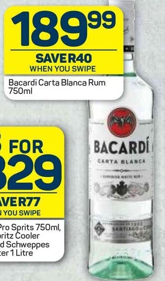Bacardi Carta Blanca Rum 750ml