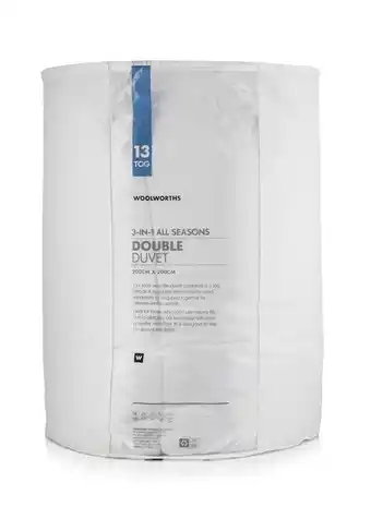 All seasons 3-in-1 13 tog duvet