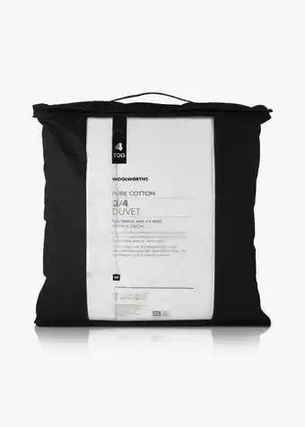 Woolworths 4 tog cotton duvet inner offer