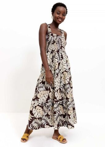 Woolworths Tiered ruffle shirred maxi dress offer