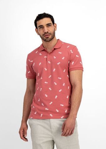 Pineapple slim fit stretch cotton golfer