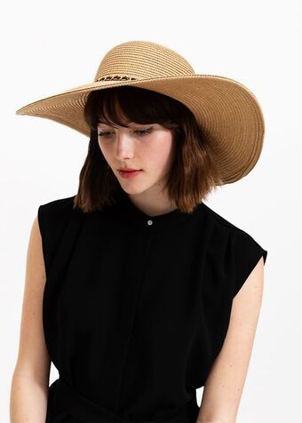 Woolworths Chain trim wide brim hat offer