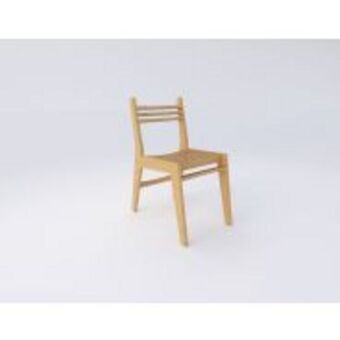 Native décor simple chair natural