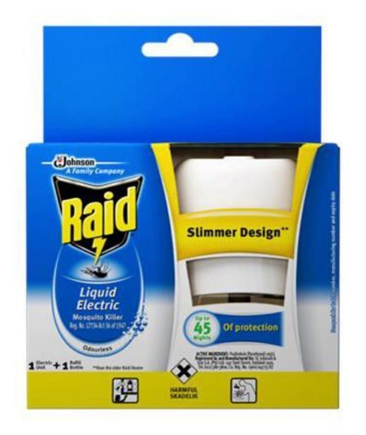 Raid liquid electric mosquito killer primary unit 33ml offer at Takealot