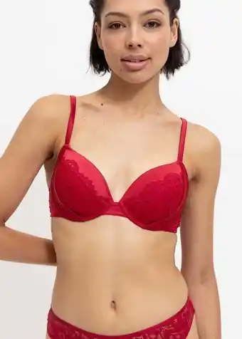 Woolworths Lace & satin padded underwire plunge bra offer