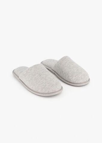 Woolworths Waffle stitch mule slippers offer