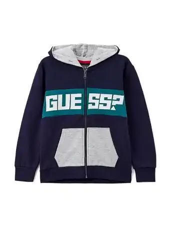 Color-block logo zip hoodie (7-14)
