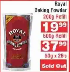 Advance Cash n Carry Royal Baking Powder 200g Refill offer