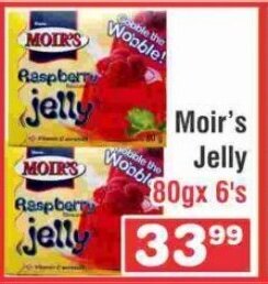 Advance Cash n Carry Moir's Jelly 80g x 6's offer