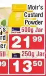 Moir's Custard Powder 500 Jar