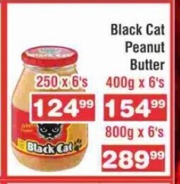 Black Cat Peanut Butter 400g x 6's