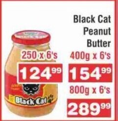 Advance Cash n Carry Black Cat Peanut Butter 800g x 6's offer