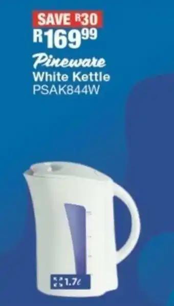 OK Furniture Pineware White Kettle PSAK844W offer