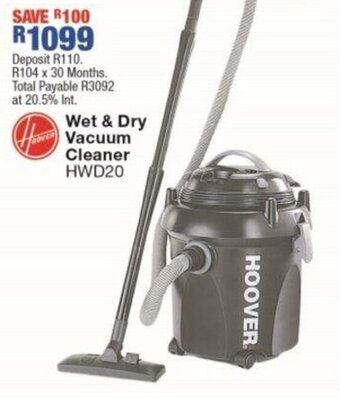 OK Furniture Wet & Dry Vacuum Cleaner HWD20 offer