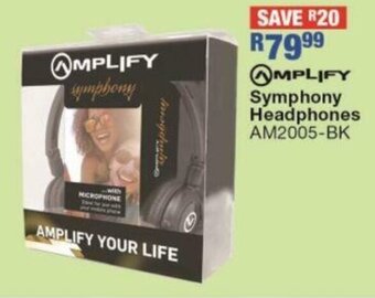 OK Furniture Amplify Symphony Headphones AM2005-BK offer