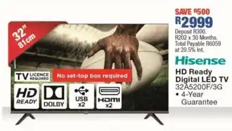 OK Furniture Hisense HD Ready Digital LED TV offer