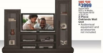 OK Furniture 2-Piece Oaklands Wall Unit offer