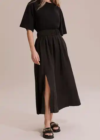 Woolworths Organically grown linen waistband detail skirt offer