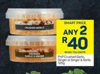 Pick n Pay PnP Crushed Garlic Ginger or Ginger & Garlic 125g offer