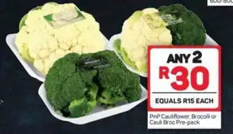 Pick n Pay PnP Cauliflower, Brocoli or Cauli Broc Pre-pack offer