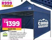 Game Camp master 3 x 3 gazebo offer