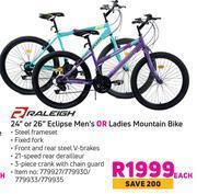 Game Raleigh 24" or 26" eclipse men's or ladies mountain bike-each offer