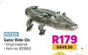 Game Intex gator ride on offer