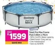 Game Bestway steel pro max frame pool 3.66m x 76cm offer