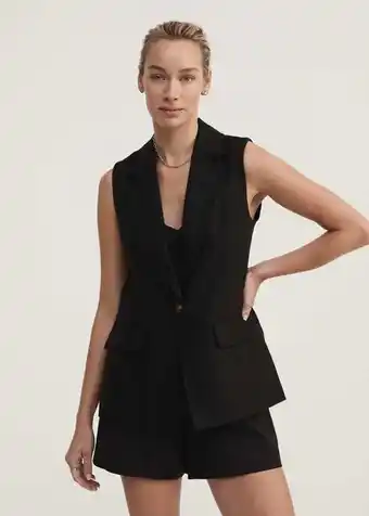 Woolworths Linen longline vest offer