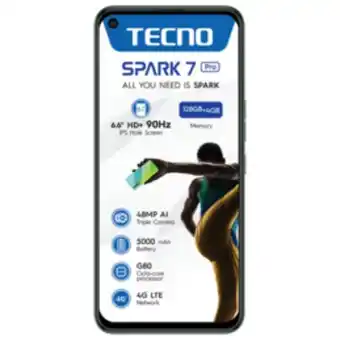 Tecno spark 7 pro 128gb dual sim & network locked