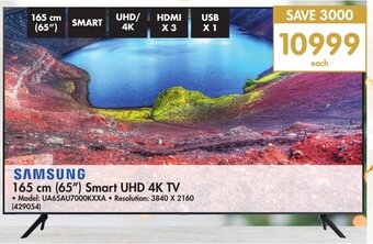 Makro Samsung 165cm (65") Smart UHD 4K TV offer