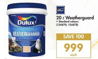 Dulux 20L Weatherguard