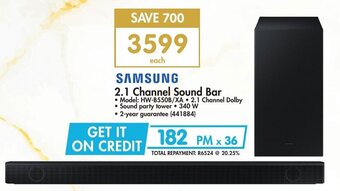 Makro Samsung 2.1 Channel Sound Bar offer
