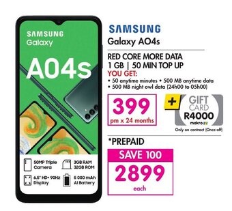 Makro Samsung Galaxy A04s offer