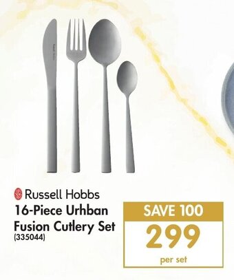 Makro Russell Hobbs 16-Piece Urhban Fusion Cutlery Set offer