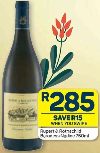 Pick n Pay Rupert & Rothschild Baroness Nadine 750ml offer