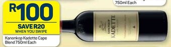 Pick n Pay Kanonkop Kadette Cape Blend 750ml offer