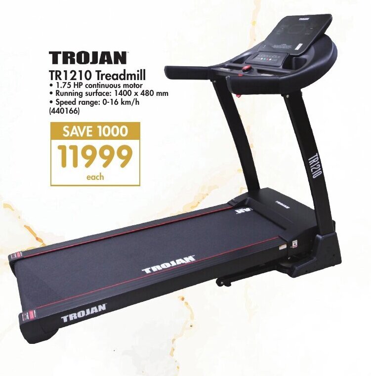 Trojan TR1210 Treadmill offer at Makro