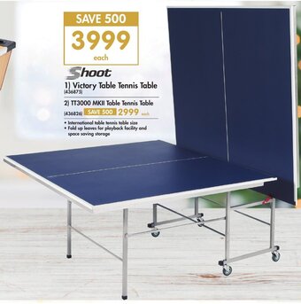 Makro Shoot Victory Table Tennis Table offer